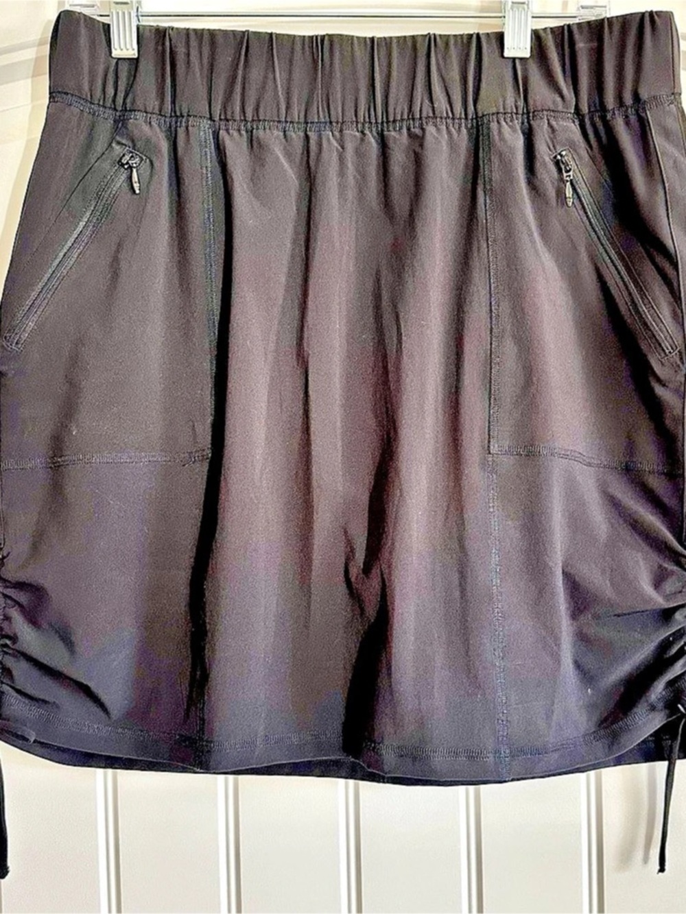 Talbots Ruched Skort in Black Size Medium NWT